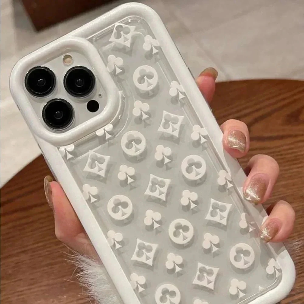 ⚠️Clearance iPhone 15/Pro/Pro Max White Club Deck Of Cards Phone Case - Picture 4 of 5